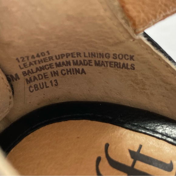 Sofft Black Leather Espadrille Wedge Open Toe Sandals - Picture 16 of 16